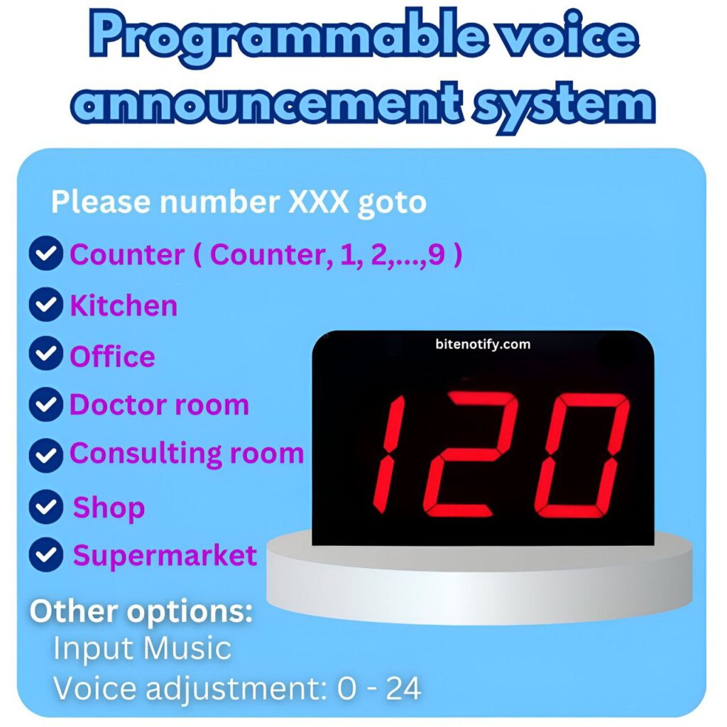 دستگاه فراخوان مشتری ، پیجر رستوران